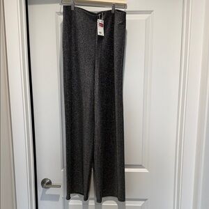 H&M Sparkly Black Wide-Leg Pants